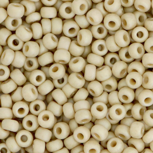 Rocalla Miyuki 8/0 Opaque glazed frosted moth wing beige 8-4691