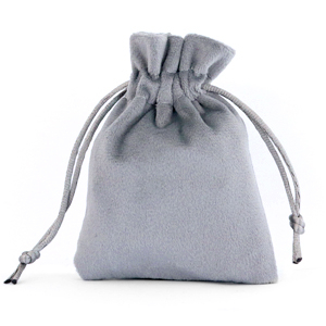 Bolso de terciopelo Gris
