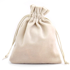 Bolso de terciopelo Beige