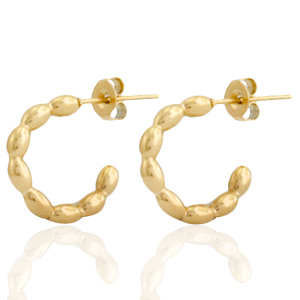 Pendientes Acero Inox criolla Dorado