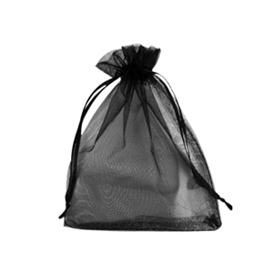 Bolso de organza 9x12cm Ngro