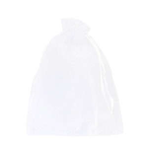 Bolso de organza 13x18cm Blanco