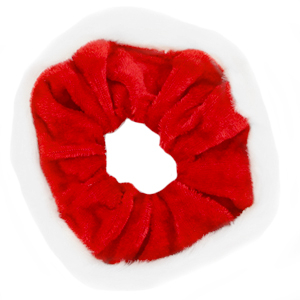 Coletero para pelo Navidad Rosa-blanco