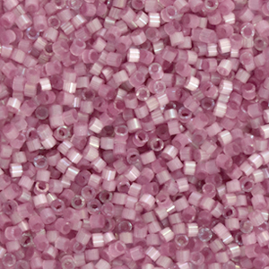 Abalorios Miyuki Delica's 11/0 Silk satin dyed orchid Silk rose DB-1806