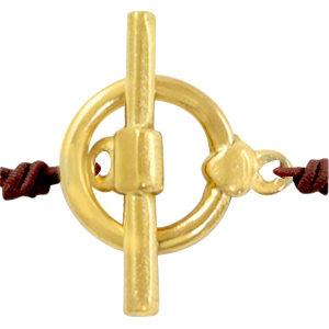 Fornituras Acero Inox cierre en forma de T Dorado