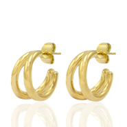 Pendientes Acero Inox criolla Dorado