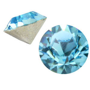 Swarovski Elements 1028-SS45 chat&oacute;n (10.3mm) Aquamarine blue