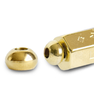 Joyer&iacute;a message beads C.U.S&reg; terminal Dorado (sin n&iacute;quel)