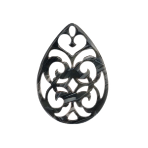 Colgantes de resina barroc gota Azul jeans