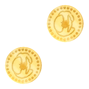 Cabuch&oacute;n Plexx 12mm Flor de nacimiento Agosto-Amapola Dorado