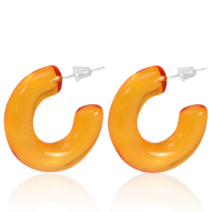 Pendientes Trendy criolla Naranja