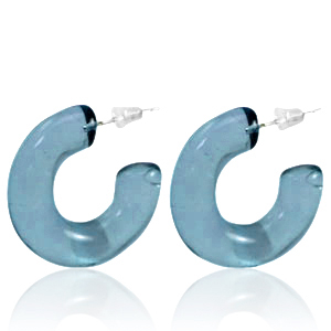 Pendientes Trendy criolla Azul jeans