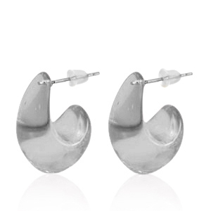 Pendientes Trendy criolla Gris