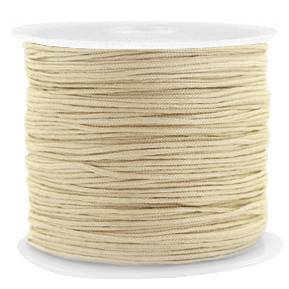 Hilo macram&eacute; 0.8mm Beige dorado