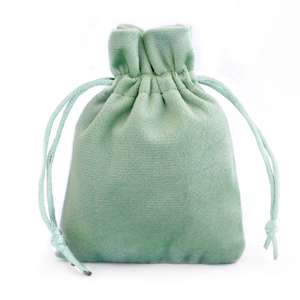 Bolso de terciopelo Verde ceniza