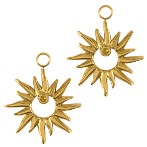 Colgantes Acero Inox estrella Dorado