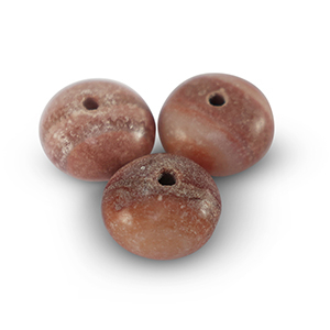 Piedras naturales Caliza y M&aacute;rmol rondeles 5x8mm Rojo cereza