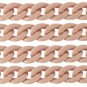 Cadena acr&iacute;lico 29mm mate Rosa vintage