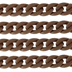 Cadena acr&iacute;lico 18mm mate Marr&oacute;n sabana