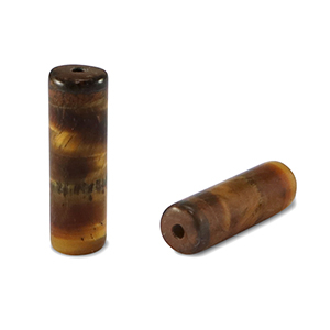 Piedras naturales Ojo de tigre tubo Marr&oacute;n dorado