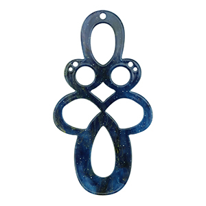 Colgantes de resina barroc glitter Multicolor&nbsp;galaxy