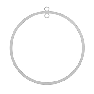 Colgantes Acero Inox 52mm Plateado