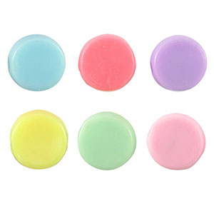 Abalorios con look acr&iacute;lico Multicolor pastel