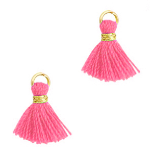 Borlas 1.2cm Dorado-rosa magenta