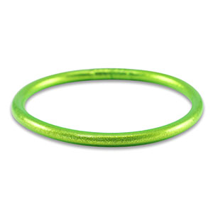 Pulsera mitaci&oacute;n Pan de Oro 5mm talla M Verde lima
