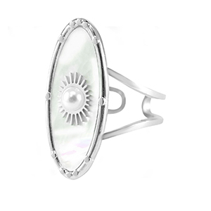 Anillos Acero Inox Plateado