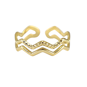 Anillos Acero Inox Dorado