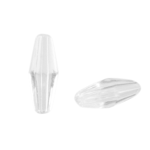 Abalorios acr&iacute;licos &oacute;valo faceteados Transparente