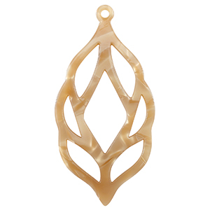 Colgantes de resina Marr&oacute;n arena