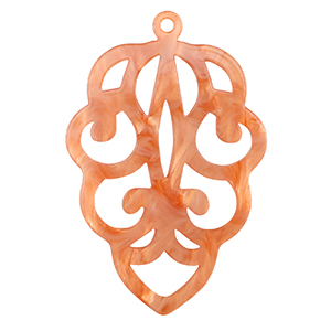 Colgantes de resina Rojo coral