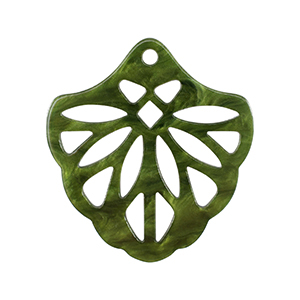 Colgantes de resina Verde musgo