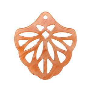 Colgantes de resina Rojo coral