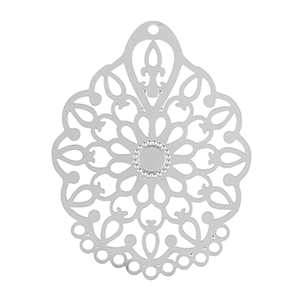 Colgantes Acero Inox bohemios Plateado