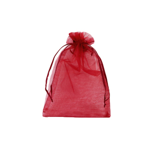 Bolso de organza 7x9cm Rosa cherry