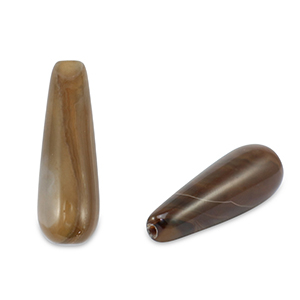 Piedras Naturales abalorios &Aacute;gata gota Marr&oacute;n