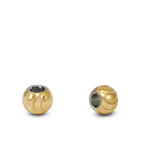 Abalorios Acero Inox 3mm Dorado