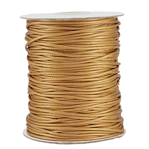 Hilo macram&eacute; trenzado 1.5mm Dorado