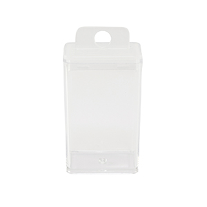 Bandeja para guardar joyas tubo rect&aacute;ngulo transparente