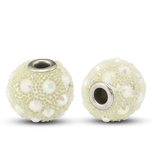 Abalorios bohemios Beige-strass