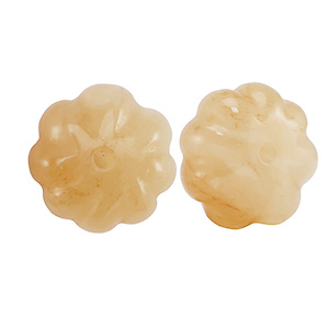 Piedras Naturales abalorios Cuarzo de Aventurina flor Naranja cobrizo