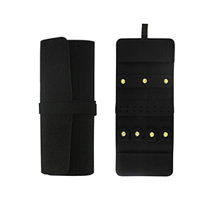 Estuche de joyas para viaje peque&ntilde;o negro