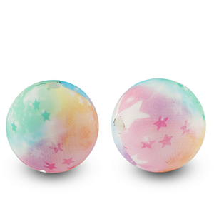 Abalorios de silicona 15mm estrella Multicolor