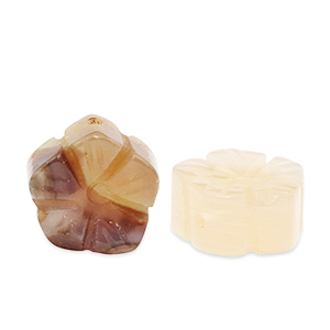 Piedras Naturales abalorios &Aacute;gata flor Multicolor