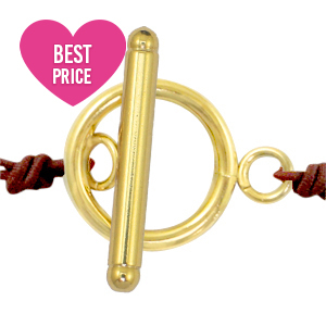 Fornituras Acero Inox cierre en forma de T Dorado