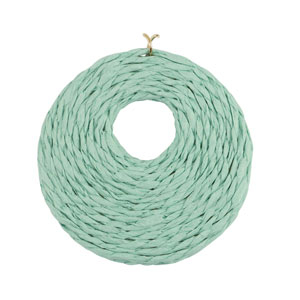 Colgantes Rafia 53mm Verde menta