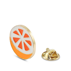Pins naranja Naranja-blanco-dorado